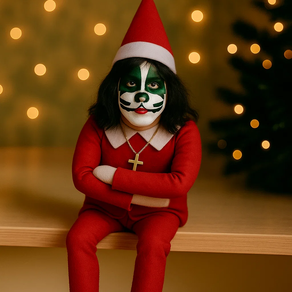 KISS Christmas Elf Doll