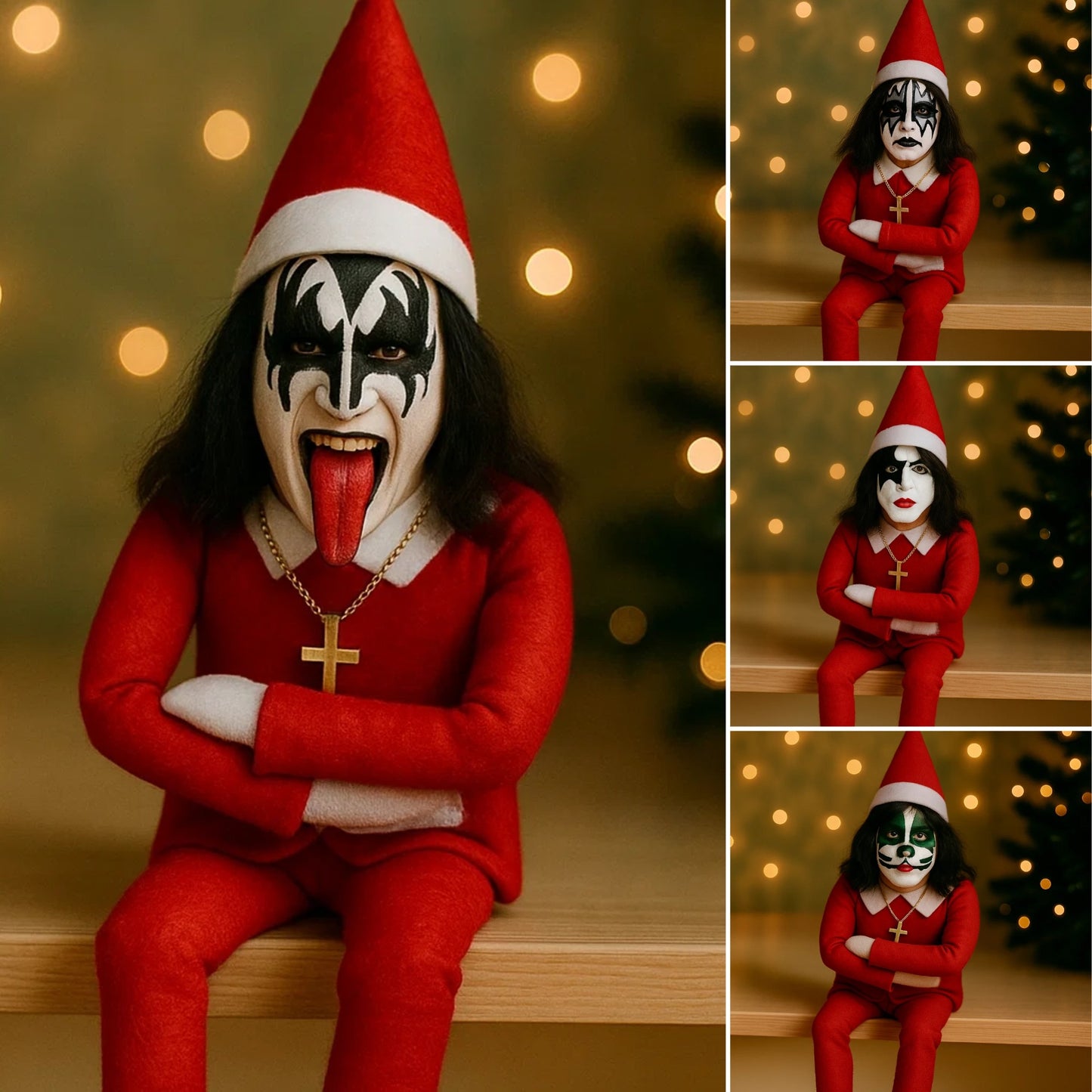 KISS Christmas Elf Doll